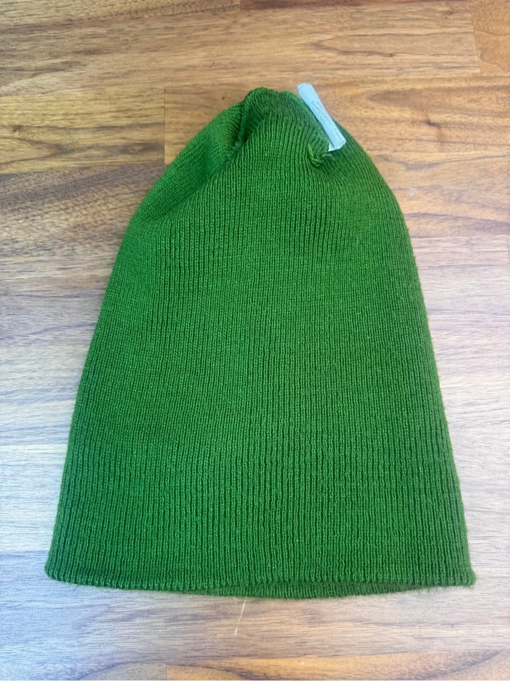 Carhartt Green Ribbed Cuffed Beanie with Logo Patch Original Mens